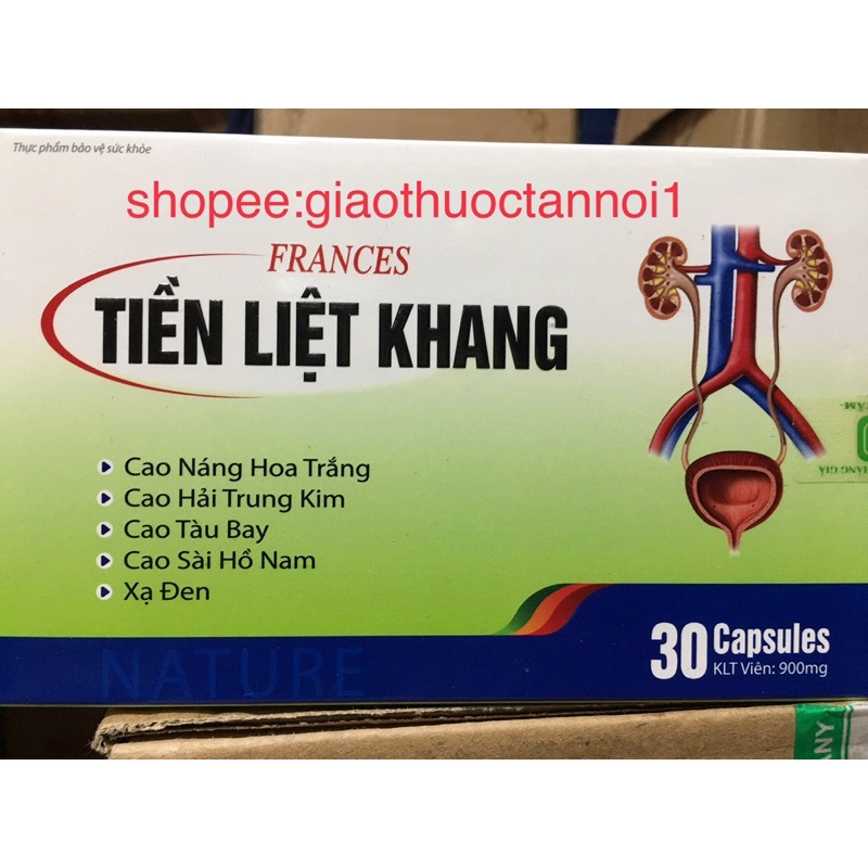 tiền liệt khang frances (hỗ trợ giảm sự phát triển của u xơ tiền liệt tuyến, hạn chế tiểu rắt, tiểu són, tiểu nhiều lần)