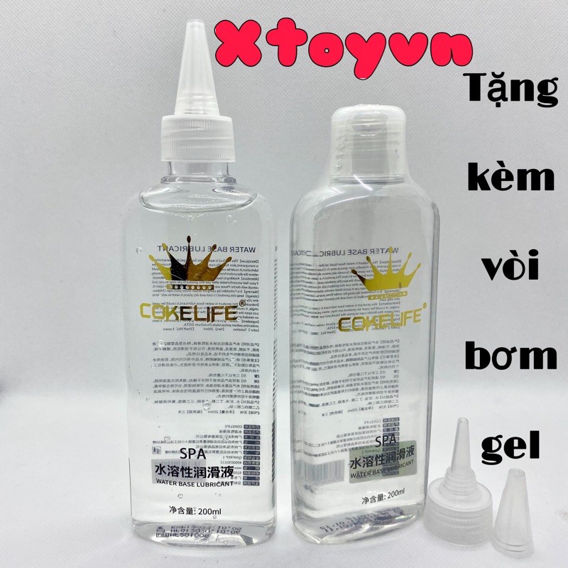 [Chính hãng] Gel bôi trơn CokeLife 200ml