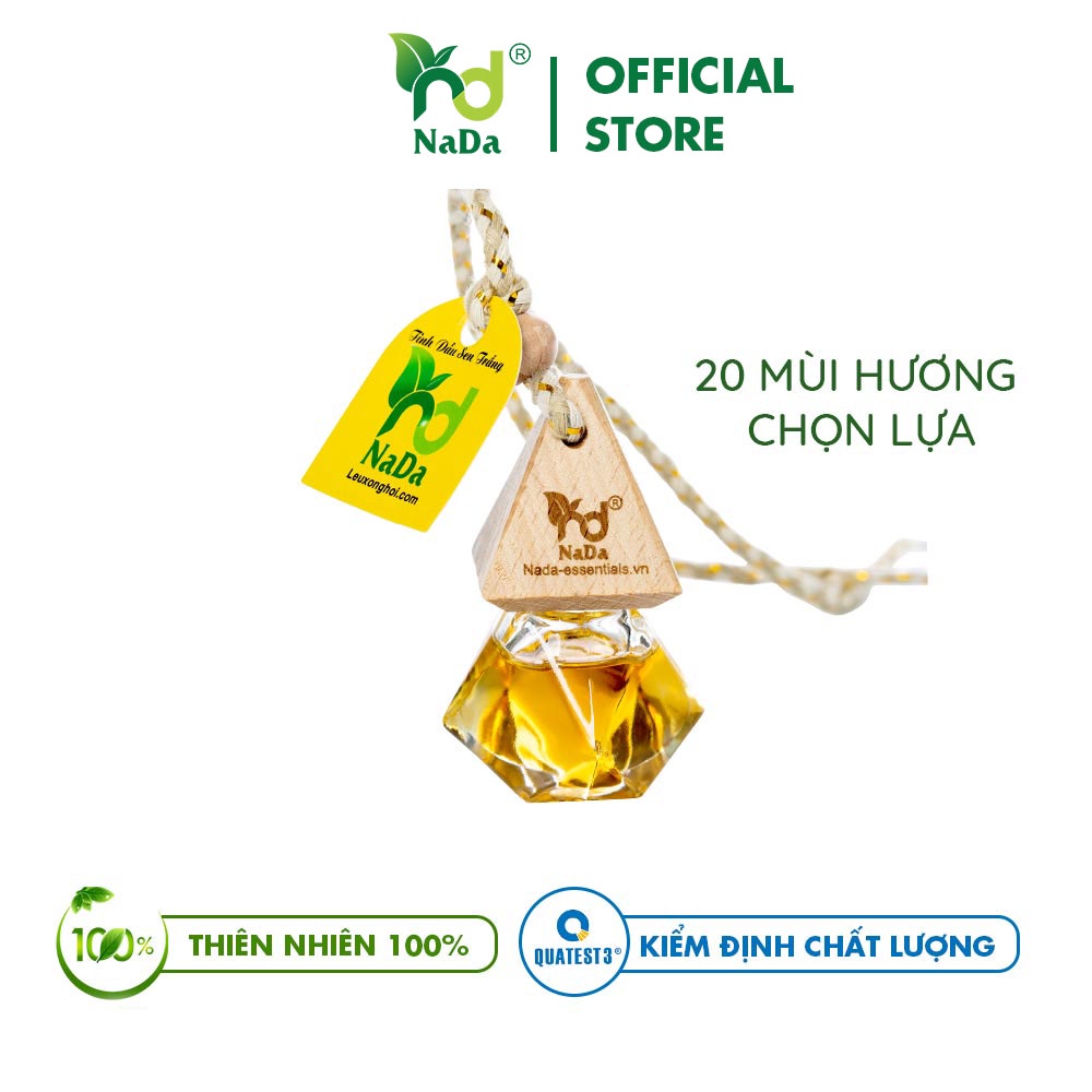 Túi treo tinh dầu Nada | 20 Mùi hương từ tinh dầu thiên nhiên 100% | Kiểm định QUATEST 3 | Khử mùi, Tạo hương