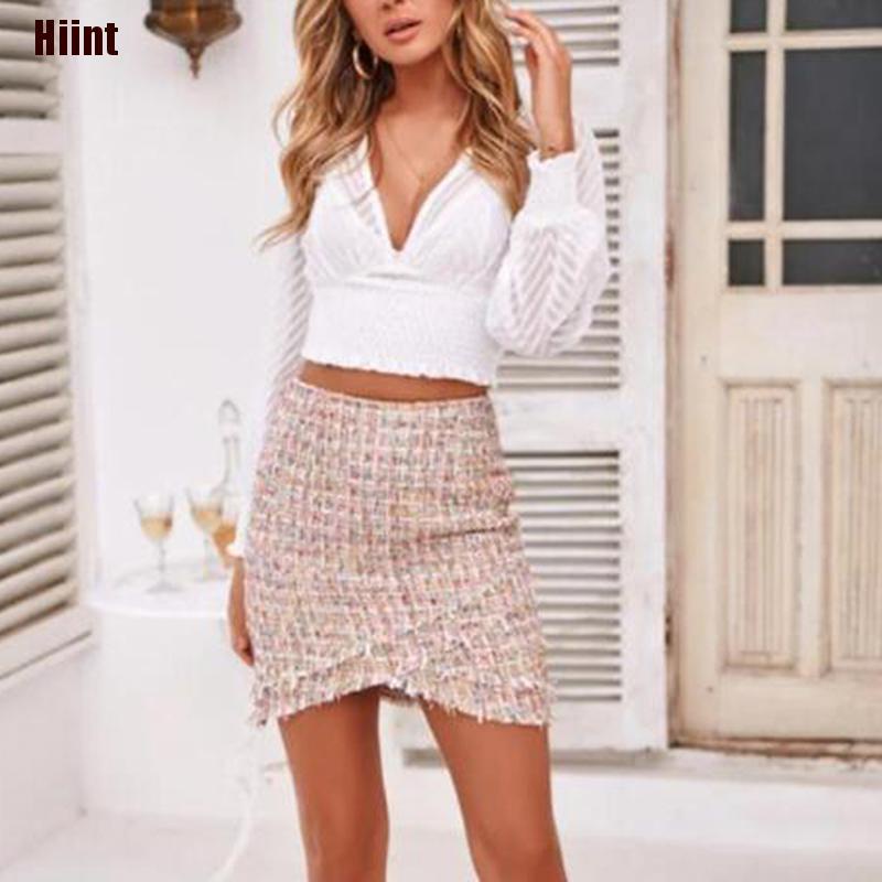 Áo Crop Top Nữ Cổ Chữ V Tay Dài Họa Tiết Sọc Ngang Mới