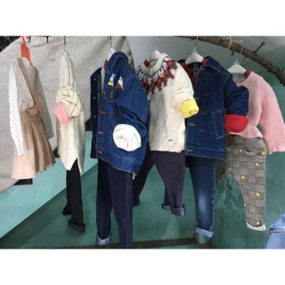 Set áo bé gai và soc vải 2hand