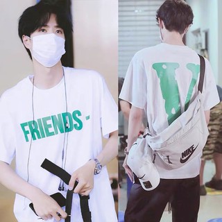[Mới] Áo phông FRIENDS_V chất liệu cotton cheap moment cùng Vương Nhất Bác_WangYibo