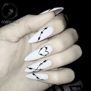 Nail box - Móng up thiết kế : Trái tim nhiều màu