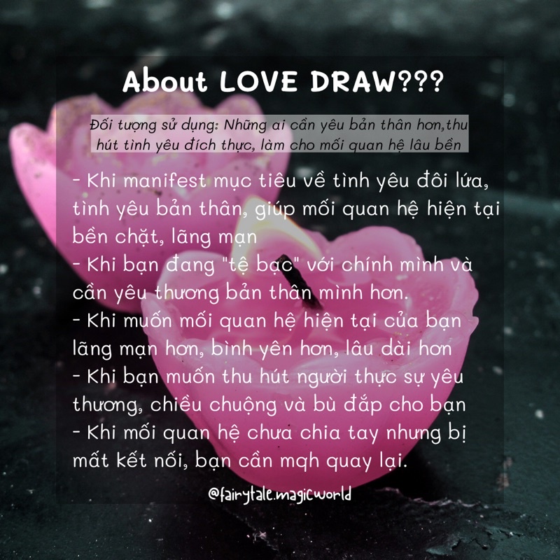 Love Draw Spell Candle | Thu hút tình yêu lãng mạn
