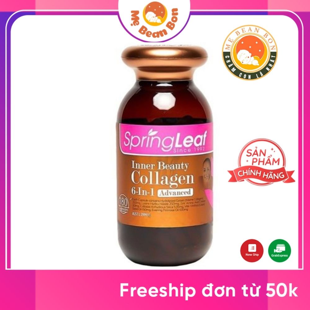 Viên uống collagen Spring Leaf Inner Beauty collagen 6-in-1 Advanced 180 viên của Úc chống lão hóa, đẹp da