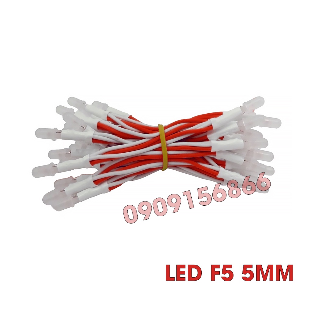 Đèn Led F5 led ruồi 5mm (điện 5v)