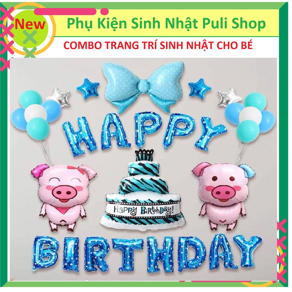 COMBO TRANG TRÍ SINH NHẬT CHO BÉ - SET SINH NHẬT GIÁ RẺ