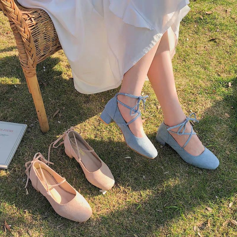 Tổng hợp Giày Búp Bê Buộc Dây Cổ Chân giá rẻ, bán chạy tháng 12/2023 - Mua  Thông Minh