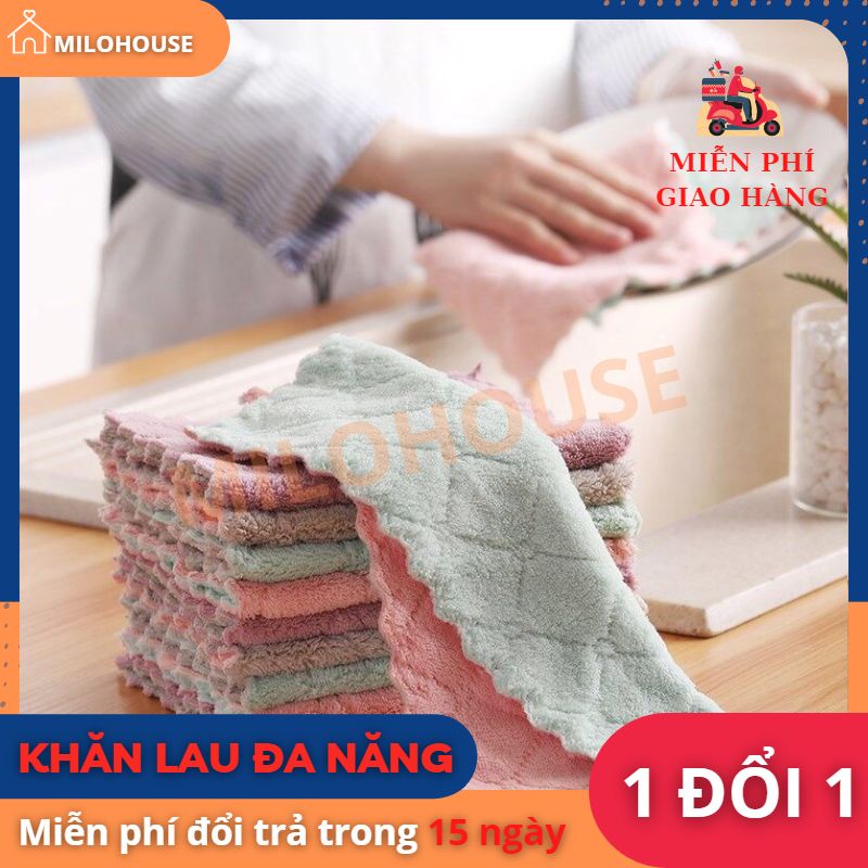 Combo 10 khăn lau bếp đa năng tiện lợi 16x27cm MILOHOUSE