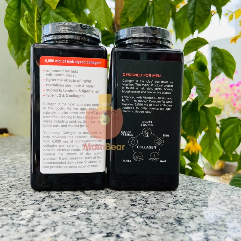 390 Viên uống đẹp da COLLAGEN YOUTHEORY Nam & Nữ - Mỹ