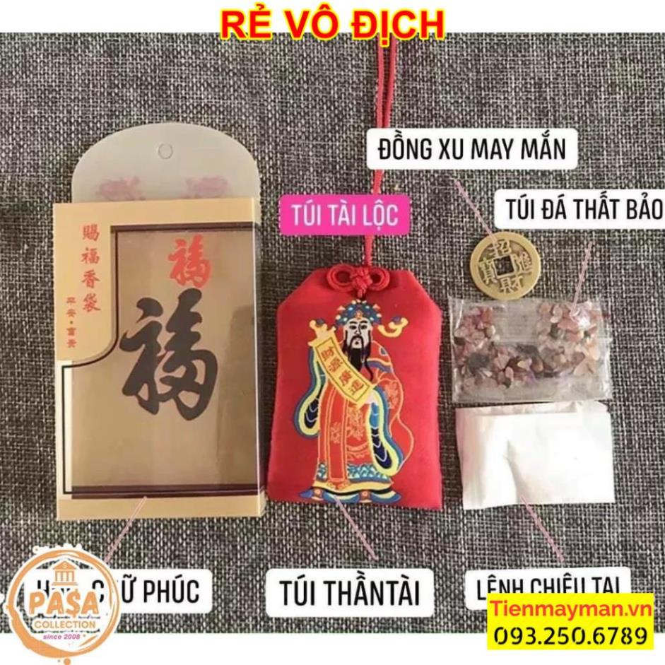 [Rước Lộc] Túi Thần Tài May Mắn,  Chiêu Tài Đón Lộc 2022( Túi Tài Lộc) [Đã Khai Quang]