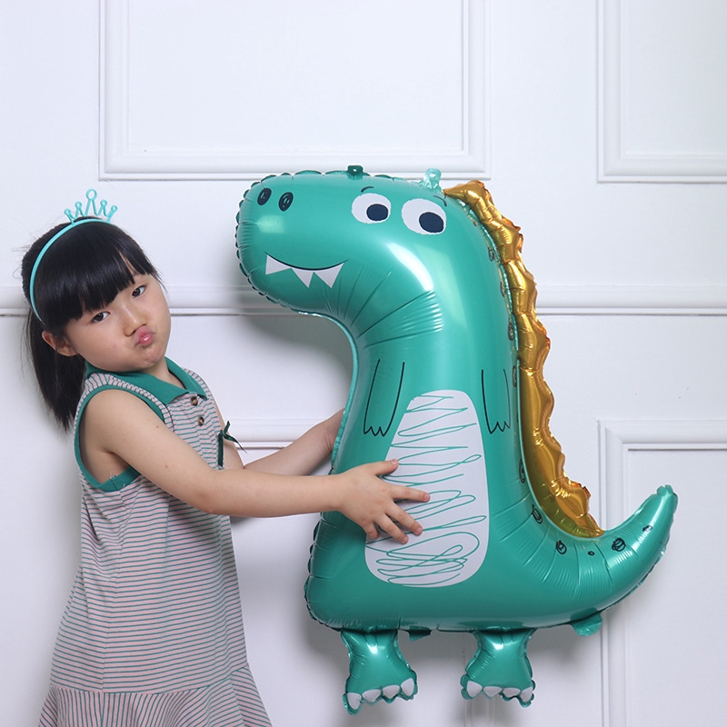 Mới Bong Bóng Hình Khủng Long 3D Trang Trí Tiệc Sinh Nhật Cho Bé