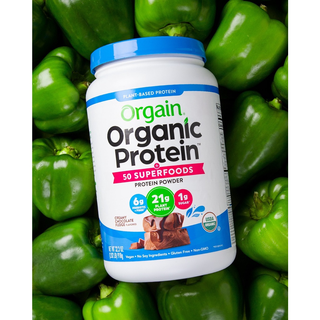 Bột đạm thực vật và Superfood hữu cơ của Mỹ Orgain Organic Protein & Greens