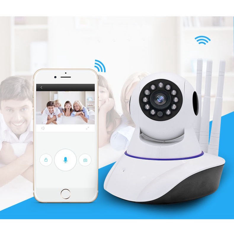 Camera wifi GOVIZ 3 Râu 3.0Mpx Full HD Đa chức năng , đàm thoại , ghi âm , lưu video ,báo động