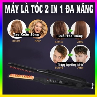 Máy Là Tóc Duỗi Tóc 5 Nấc Nhiệt Bản Pro Size To RD 718 - Máy tạo kiểu,uốn tóc, Bảo Hành 24Tháng