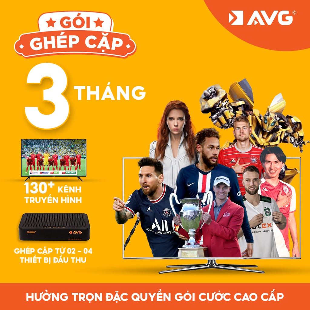 Gói 03 tháng cước thuê bao ghép cặp đầu thu KTS AVG - GC03