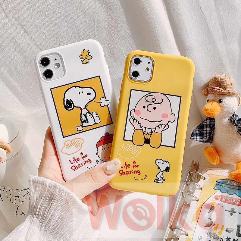 Ốp điện thoại mềm hình hoạt hình Snoopy Charlie Brown cho iPhone 11 Pro Max 6 6s 7 8 Plus XR X XS MAX SE 2020 iPhone 12 Pro Max 12mini | BigBuy360 - bigbuy360.vn