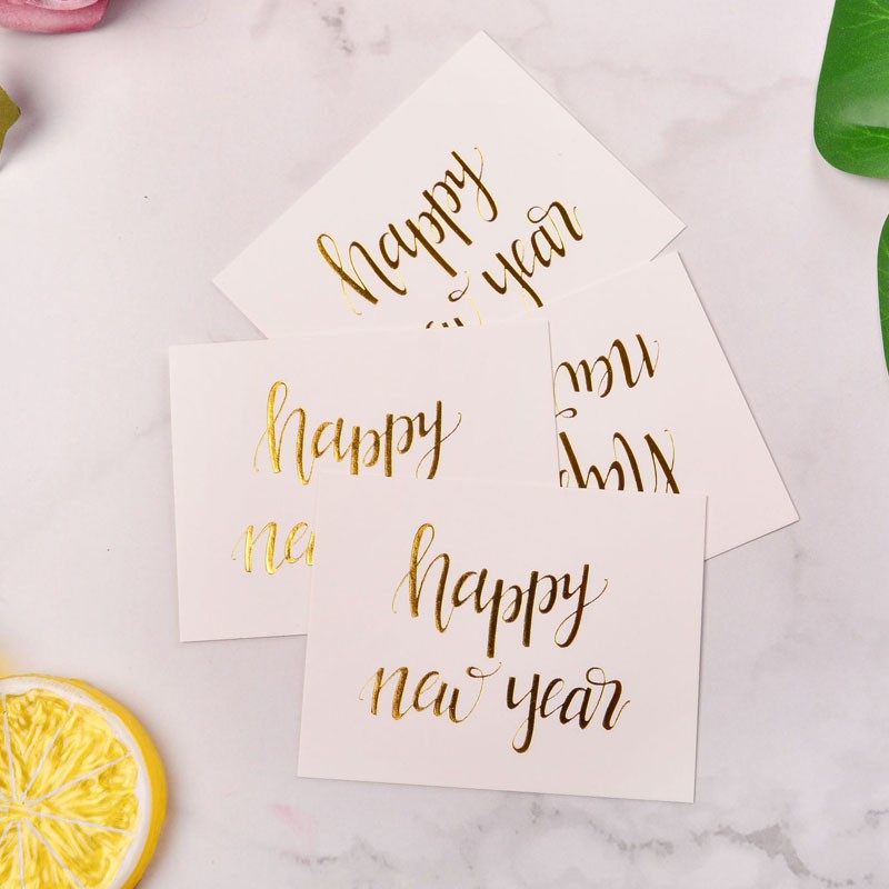 1 Thiệp Chúc Mừng Giáng Sinh, Năm Mới, Thiết Kế Đơn Giản, Hoa Ngọt Ngào
