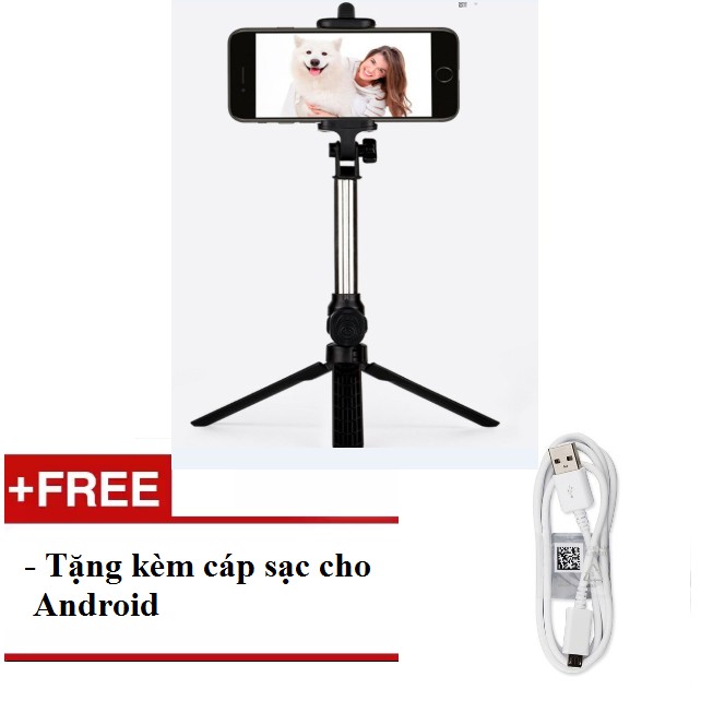 Gậy tự sướng Bluetooth 3 trong 1 kèm chân đế - hàng nhập khẩu tặng kèm cáp sạc đa năng /cáp sạc Android | BigBuy360 - bigbuy360.vn