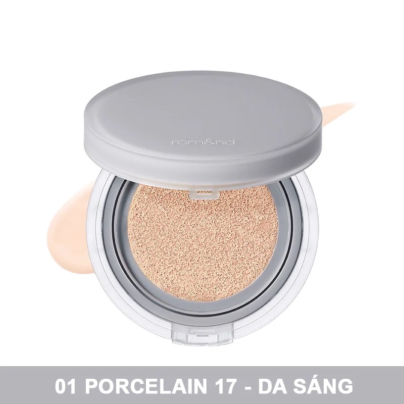 Phấn Nước Che Phủ Hoàn Hảo, Mỏng Nhẹ Tự Nhiên Romand NU Zero Cushion SPF24/PA++ 15g - Ninishop