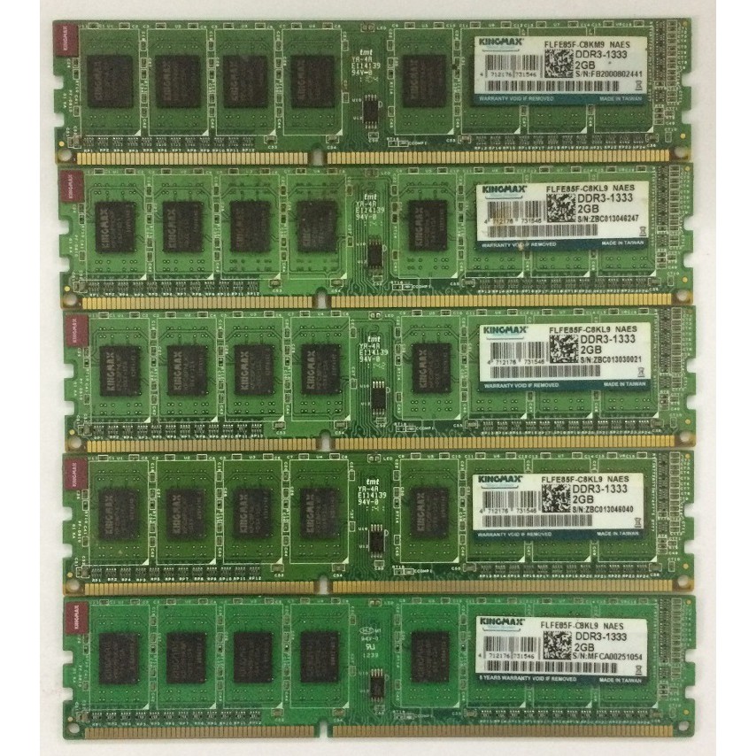 RAM Kingmax 2GB DDR3 Bus 1333Mhz cho máy tính bàn