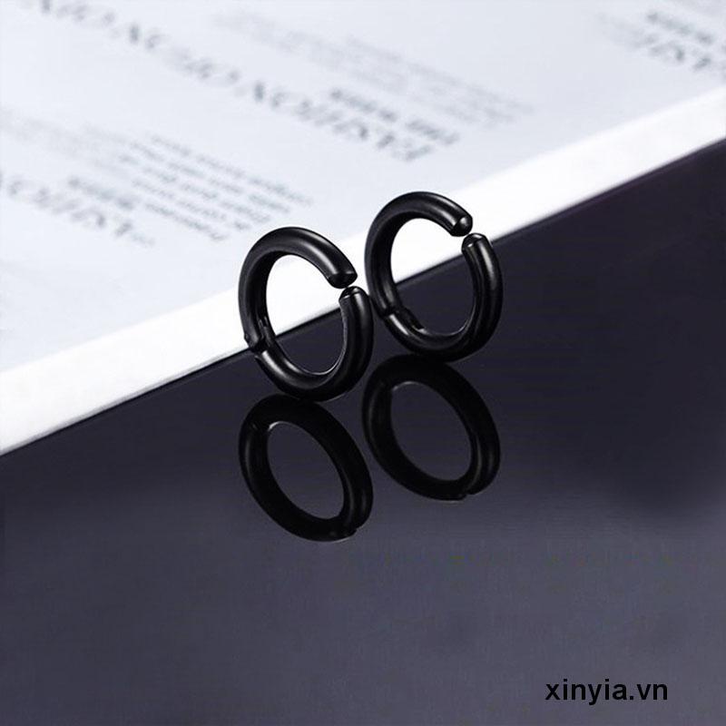 Khuyên tai dạng kẹp hình tròn không cần bấm lỗ