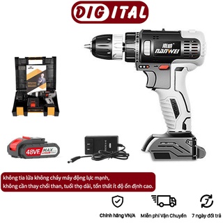 NEP085 NANWEI không chổi than Loại sạc pin cầm tay Máy khoan Lithium mini đa năng gia đình vặn ốc chổi than 42VF 48VF