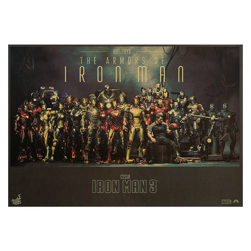 Marvel Áp Phích Trang Trí Nội Thất 70x50cm Hình Iron Man