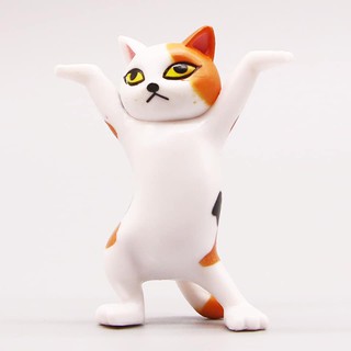 Mô hình 5 chú mèo đỡ đồ vật
