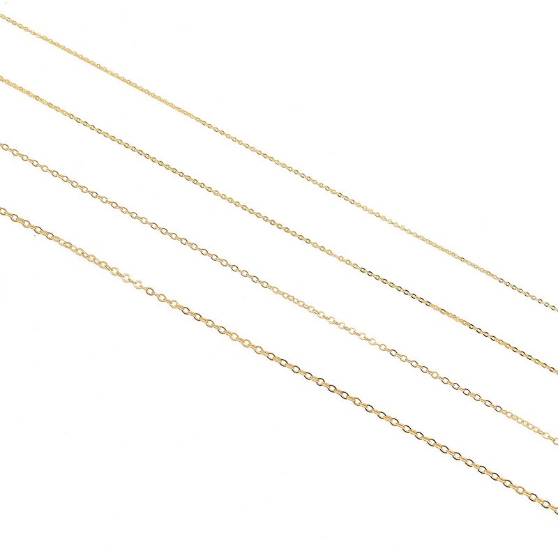 Beadia Vòng cổ Mạ Vàng 18K Bản Rộng Dùng Làm Trang Sức Thủ Công