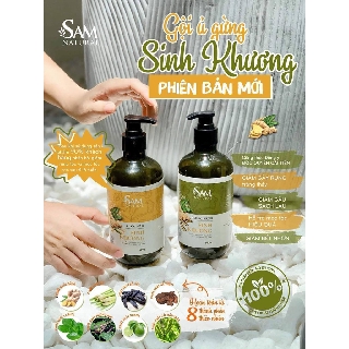 [Hàng sẵn] Combo gội ủ Sinh Khương Sam Natural_Tóc dày chắc khỏe_Dâu Tây MomCare