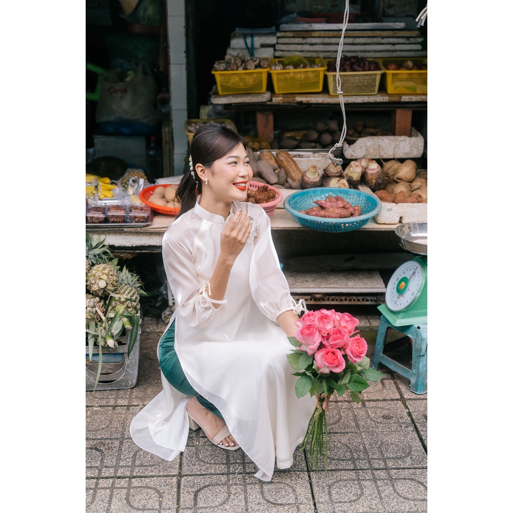 MINX - Áo Dài Organza Tuyết Lan