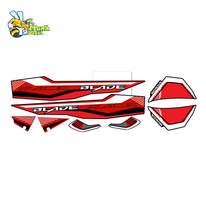 Ten rời xe HONDA WAVE BLADE 110 ZIN ĐỎ ĐEN