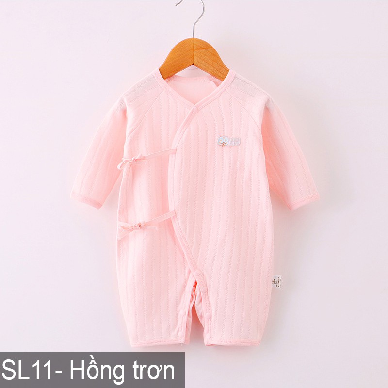 Bodysuit Body cotton dài tay cho bé trai bé gái Hàng Quảng châu xuất Nhật SL11