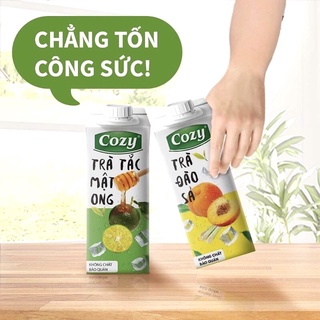 Trà cozy đào sả tắc mật ong hộp giấy 225ml 🍑🍯🍑🍯