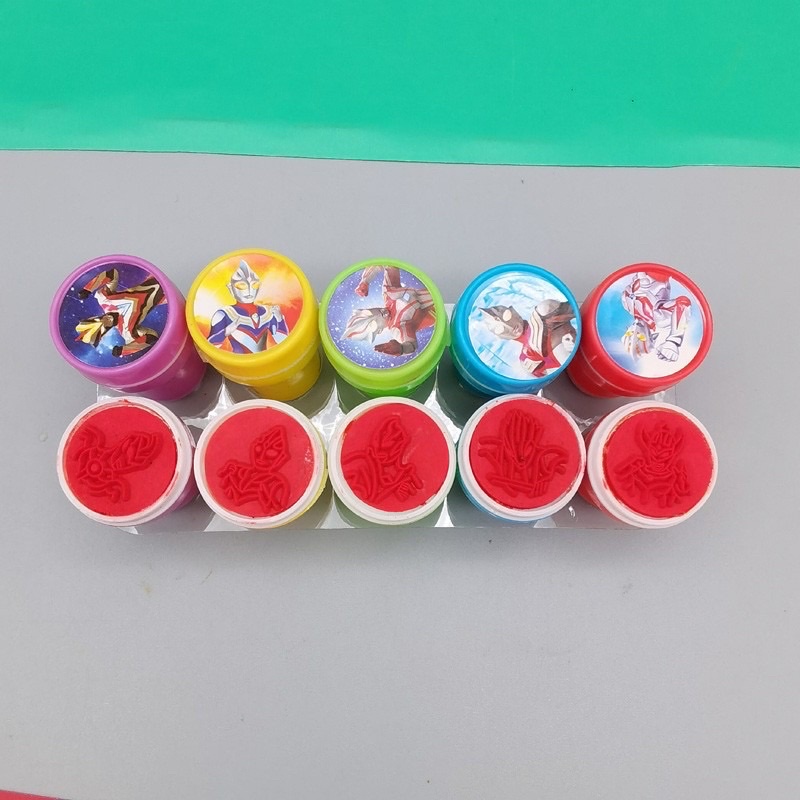 Set 10 dấu ấn  In hình siêu nhân cho bé trai