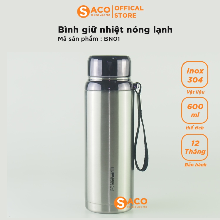 Bình giữ nhiệt Inox chứa đồ uống nóng lạnh hàng đẹp chuẩn có lưới lọc