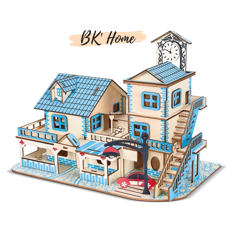 Đồ chơi lắp ráp 3D gô Birkeetoys mô hình Love of the Aegean Sea