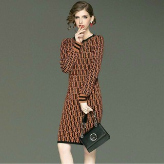 HÀNG NHẬP - ĐẦM LEN BODY FENDI