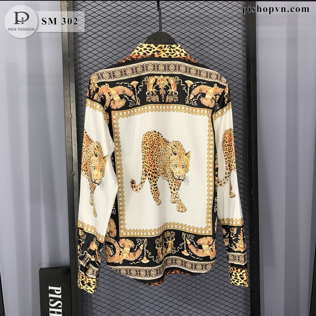  Áo sơ mi nam dài tay họa tiết đẹp ngẫu nhiên, chất lụa hàn quốc htstore | BigBuy360 - bigbuy360.vn