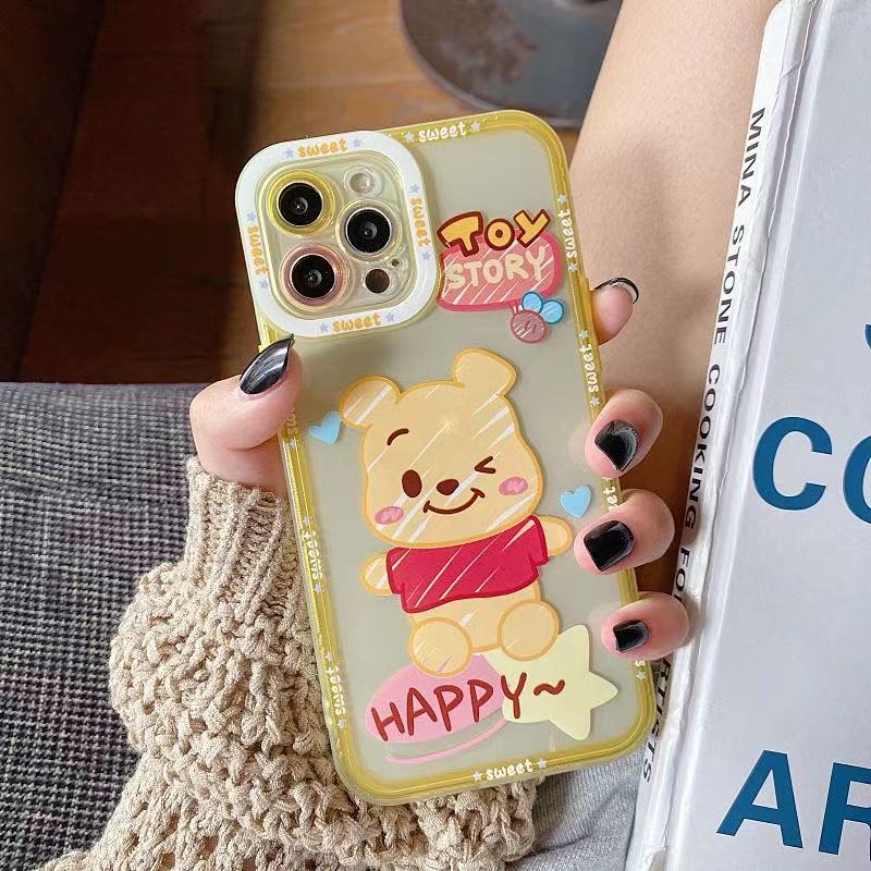 Ốp Điện Thoại TPU Dẻo Trong Suốt Họa Tiết Hoạt Hình Dễ Thương Cho Iphone 14 13 12 11 10 Pro XS Max X XR 8 7 6 6S Plus