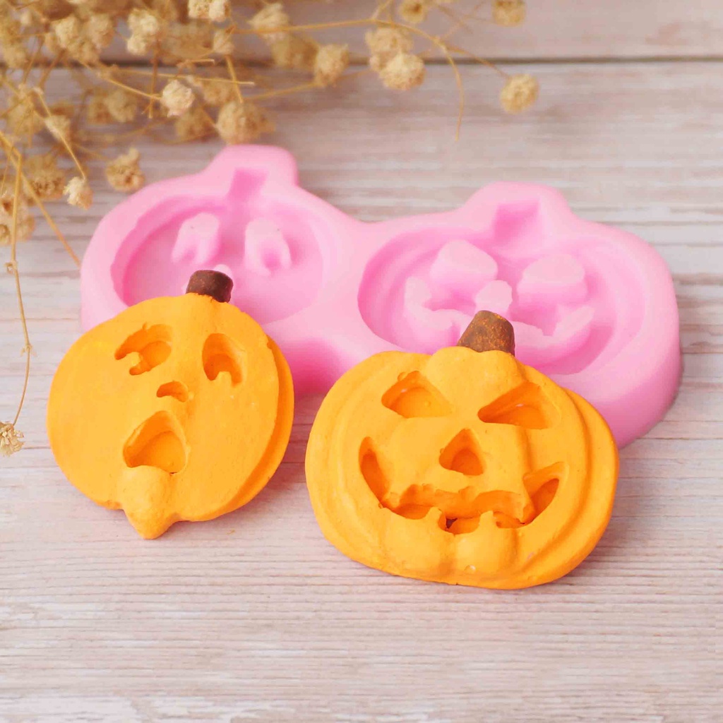 Khuôn Silicone Làm Bánh Hình Trái Bí Ngô Halloween