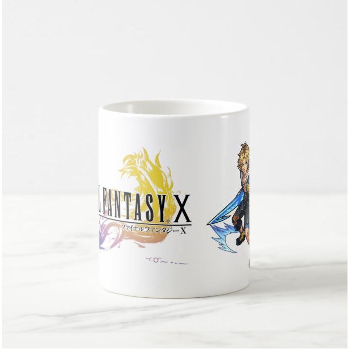 Cốc Sứ Uống Nước 11oz / 325ml Họa Tiết Final Fantasy X (Ffx) Series