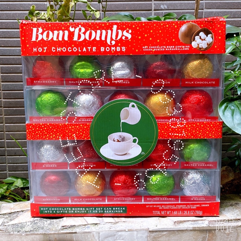 Viên bomb chocolate kèm kẹo tan chảy thả sữa