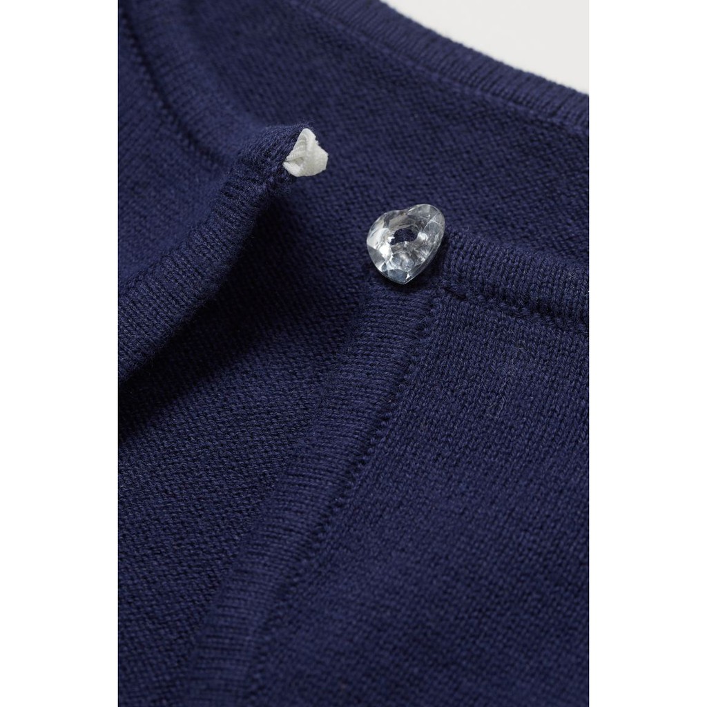 Áo len dáng Cardigan navy HM H&amp;M _hàng chính hãng authentic