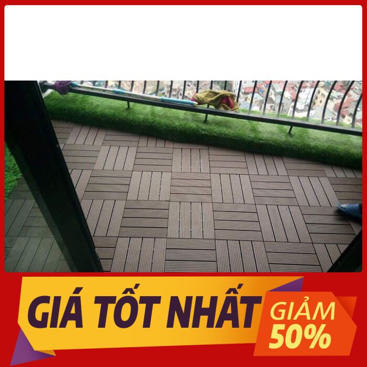 [SIÊU SỐC] Tấm nhựa lót sàn ban công ❣️ XẢ  KHO ❣️ miếng nhựa giả gỗ trang trí ban công chống trơn trượt an toàn