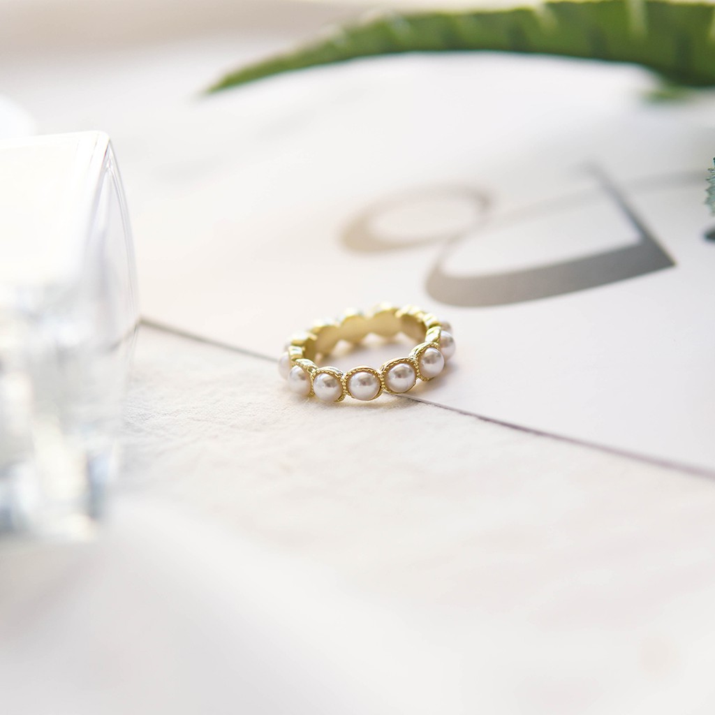 Nhẫn Ngọc Trai C82 Duyên Dáng Thanh Lịch