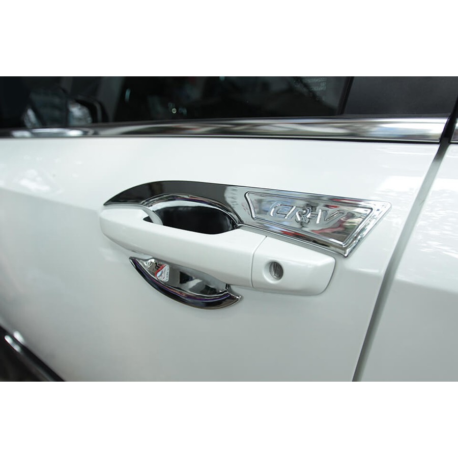 Ốp Tay Cửa Và Hõm Cửa Xe Honda CRV, CR-V 2018 đến 2022 Mạ Crom Cao Cấp Chống xước tay cửa làm đẹp cho xe