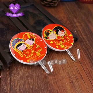 *3 CÁI  MÓC DÁN HÌNH CÔ DÂU CHÚ RỂ TRANG TRÍ TRONG NGÀY CƯỚI