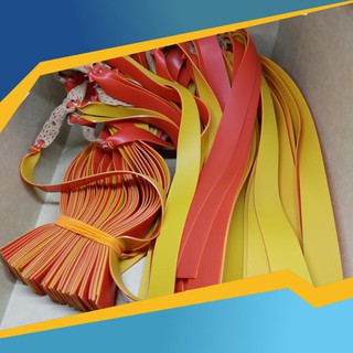 Dây Ná Cao Su 2 Lớp Loại Dây Dẹt 1mm Màu đỏ Siêu Dày Siêu Bền siêu rẻ